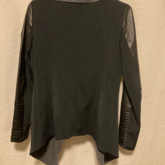 Rudsak Leather Cascading Collar Jacket - Picture 7 of 8